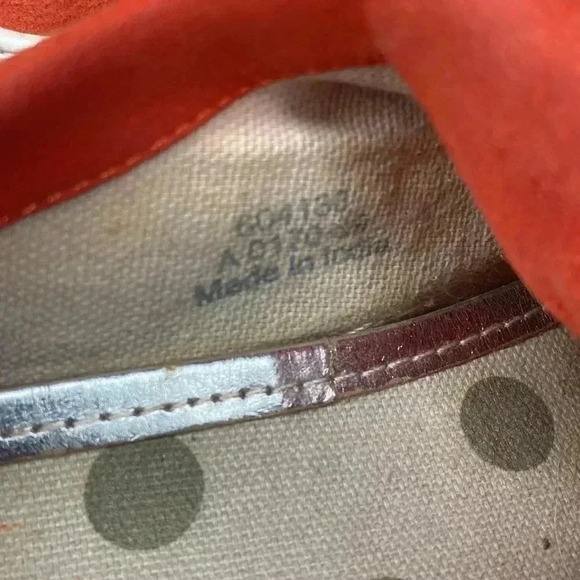 Boden Rayna Fringe Orange Slip On Shoes Women's Size 8 - Picture 7 of 11